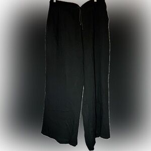 Black Wide-Leg Pants